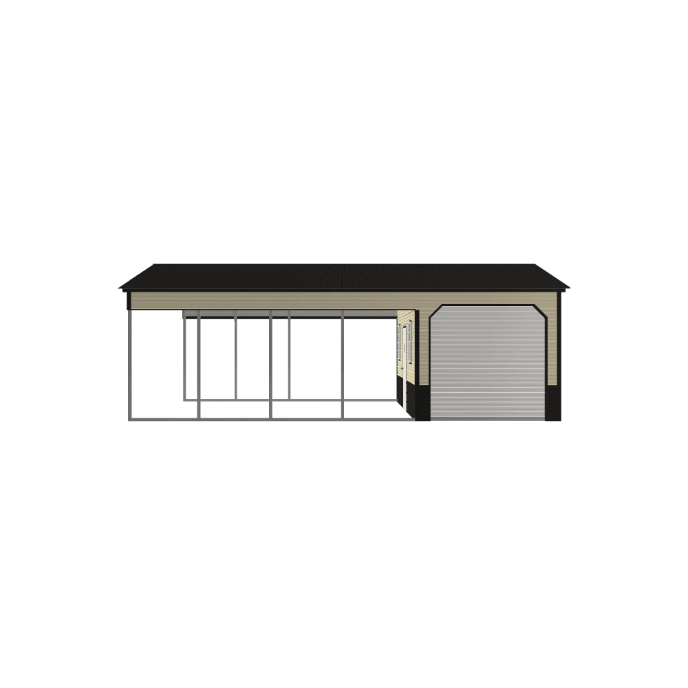 Featured Building 240 20x30x9 3 - Eagle Carports